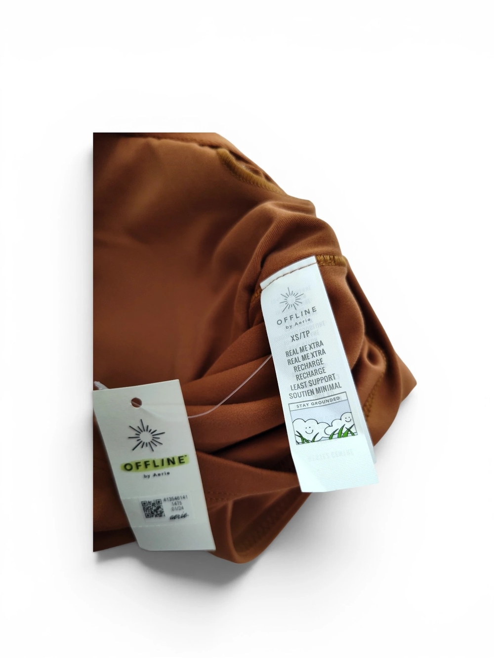 🆕 OFFLINE By Aerie Real Me XTRA High Neck Longline Sports Bra Women's XS - Picture 8 of 15